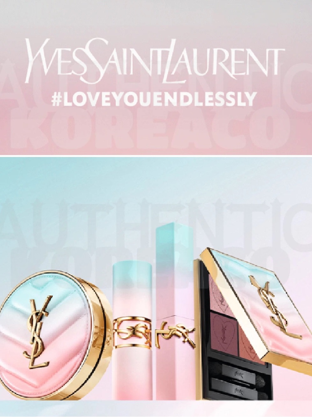 YVES SAINT LAURENT Touche Eclat Glow-Pact Cushion 12g [LOVE Collection 2025] B10 - Picture 6 of 13
